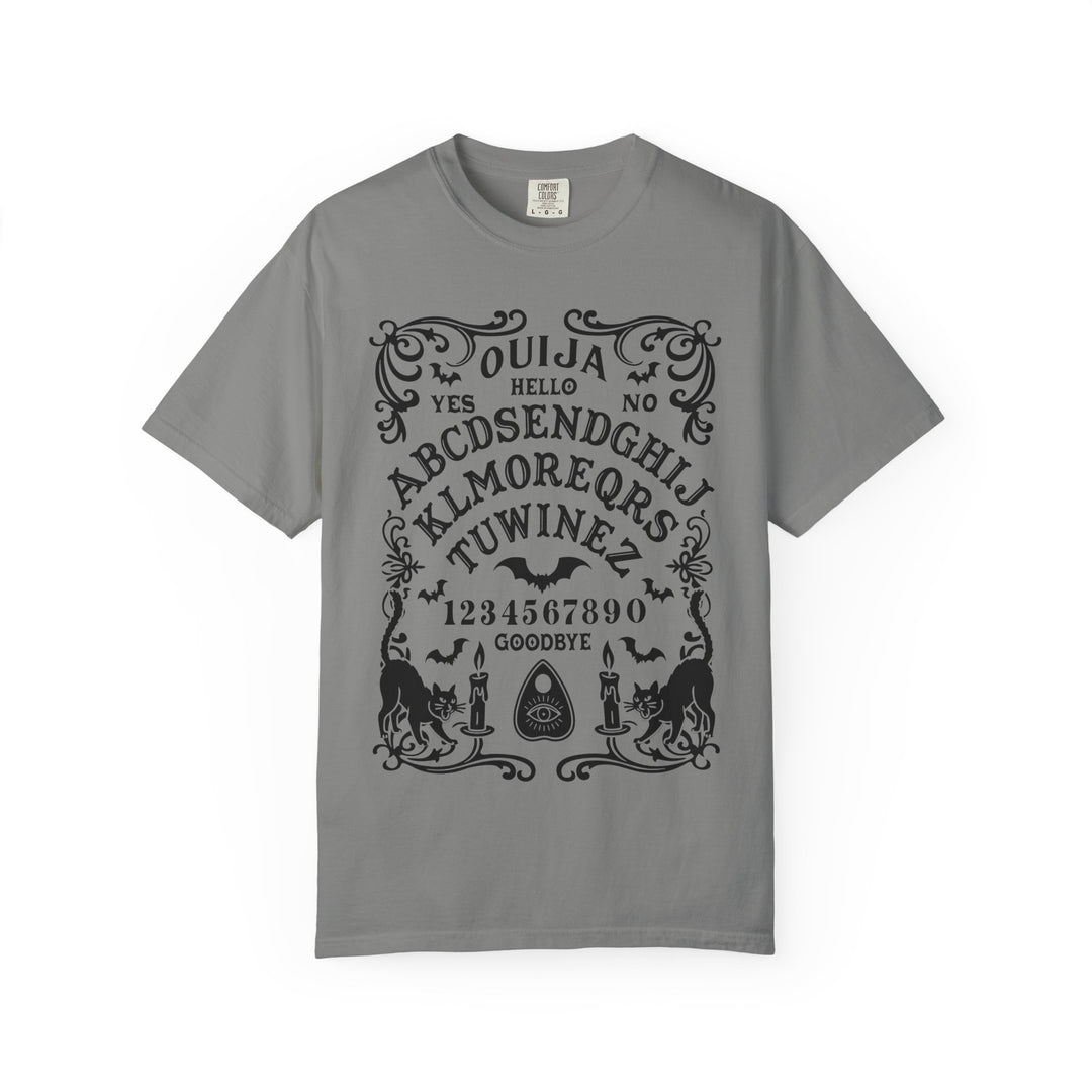 Spirit Board Message From Beyond Womens WUNDERLAND Backyard Dept Halloween Booteek Short Sleeve Tee
