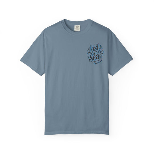 LOST AT SEA NAUTICAL COMPASS SKULLS Mens AQUA VIDA Short Sleeve Tee