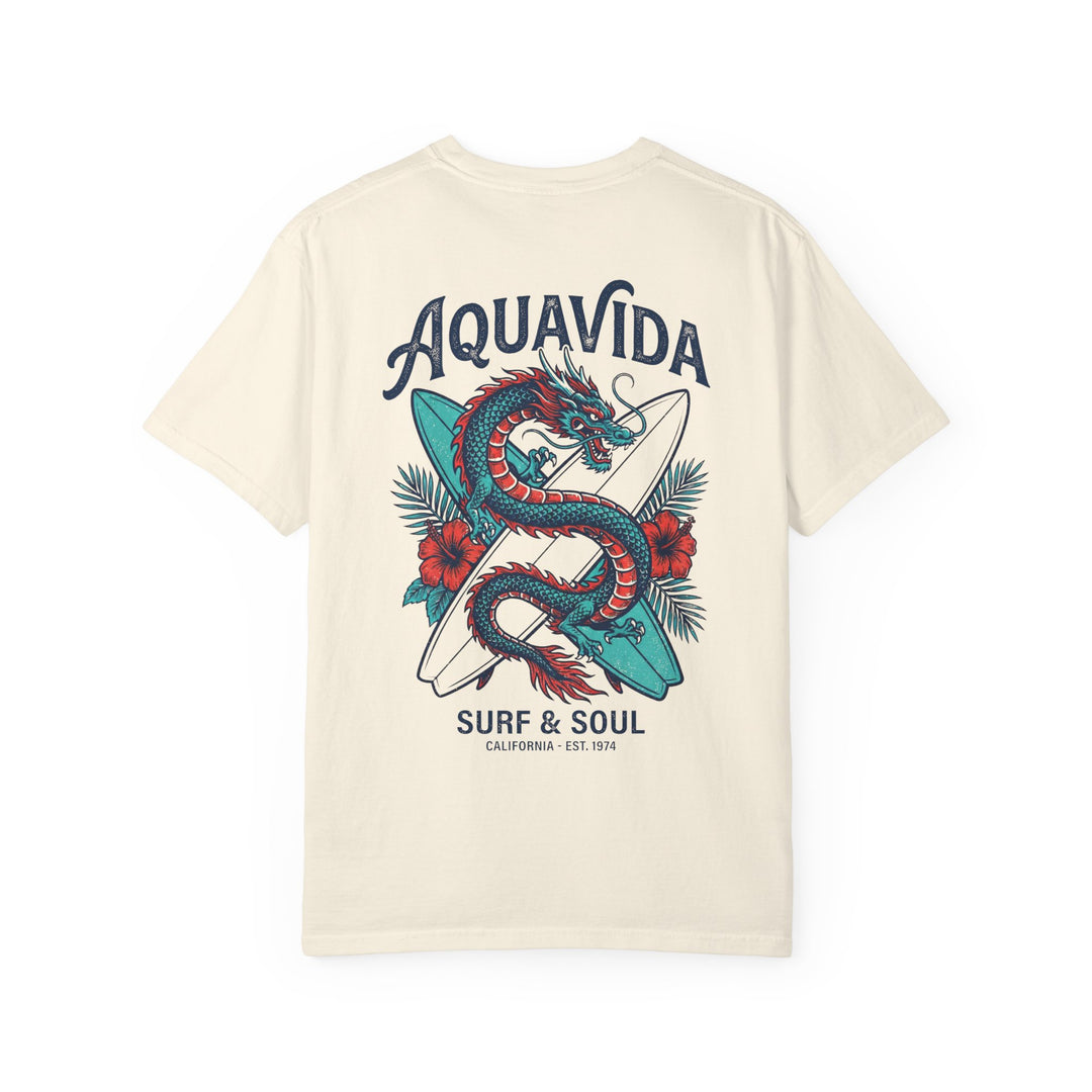 Aqua Tropical Dragon Mens AQUA VIDA Short Sleeve Tee