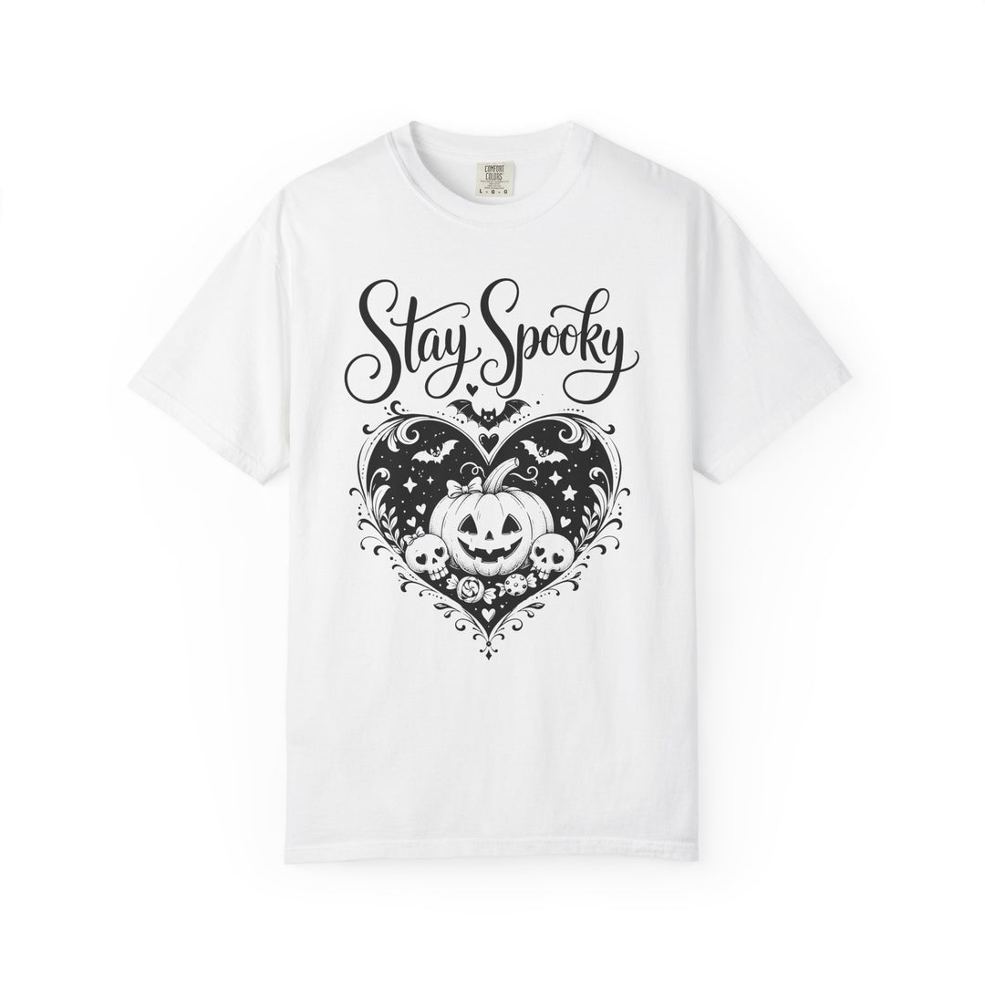 Stay Spooky Pumpkin Heart Womens WUNDERLAND Halloween Booteek Short Sleeve Tee