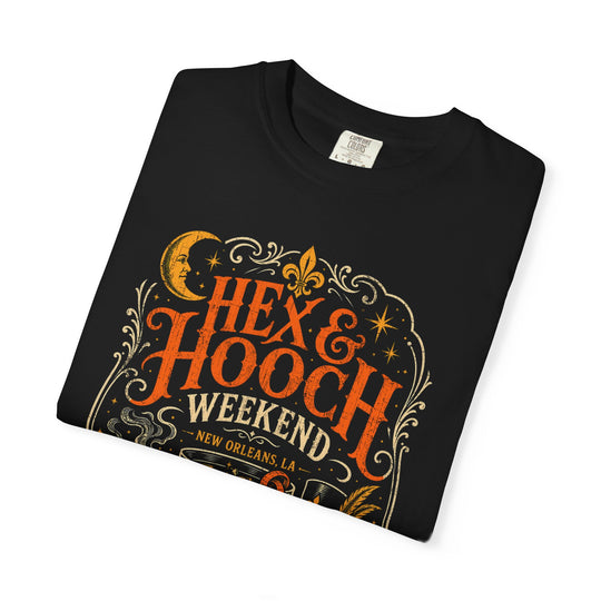 Hex &amp; Hooch New Orleans Womens WUNDERLAND Halloween Booteek Short Sleeve Tee