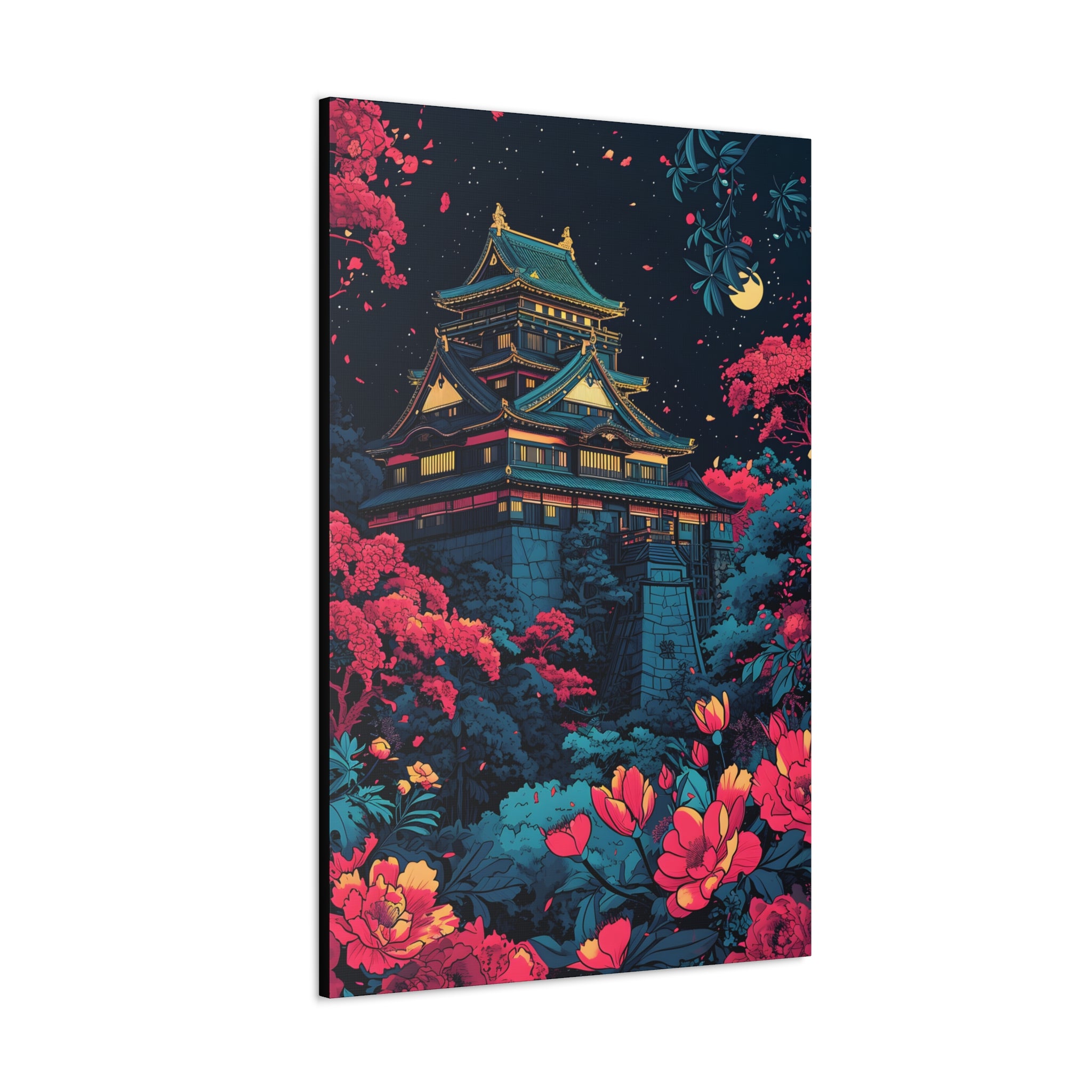 Under the Osaka Moon Canvas Print