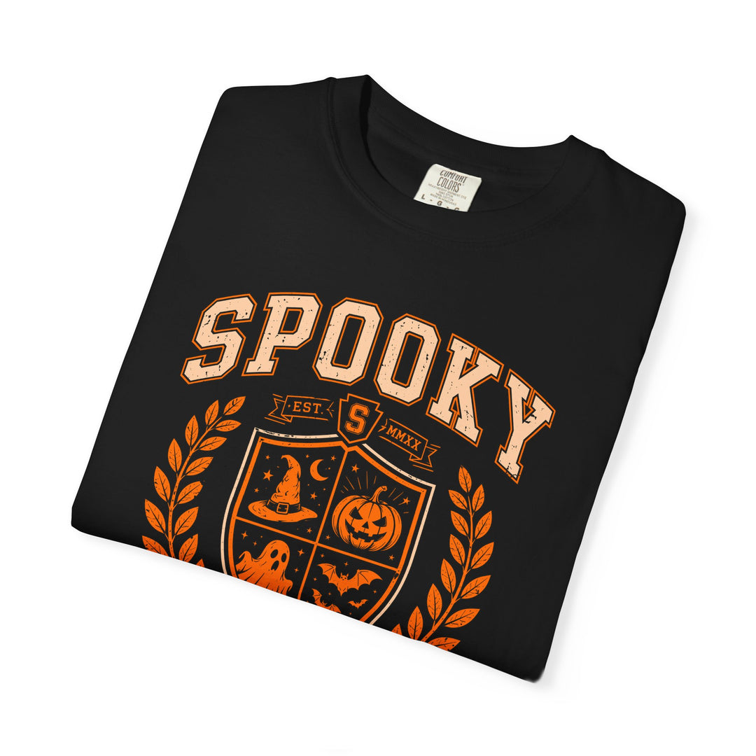 Spooky Season Crest Womens WUNDERLAND Halloween Booteek Short Sleeve Tee