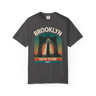 Brooklyn Bridge New York 1977 Vintage Mens WUNDERLAND Short Sleeve Tee