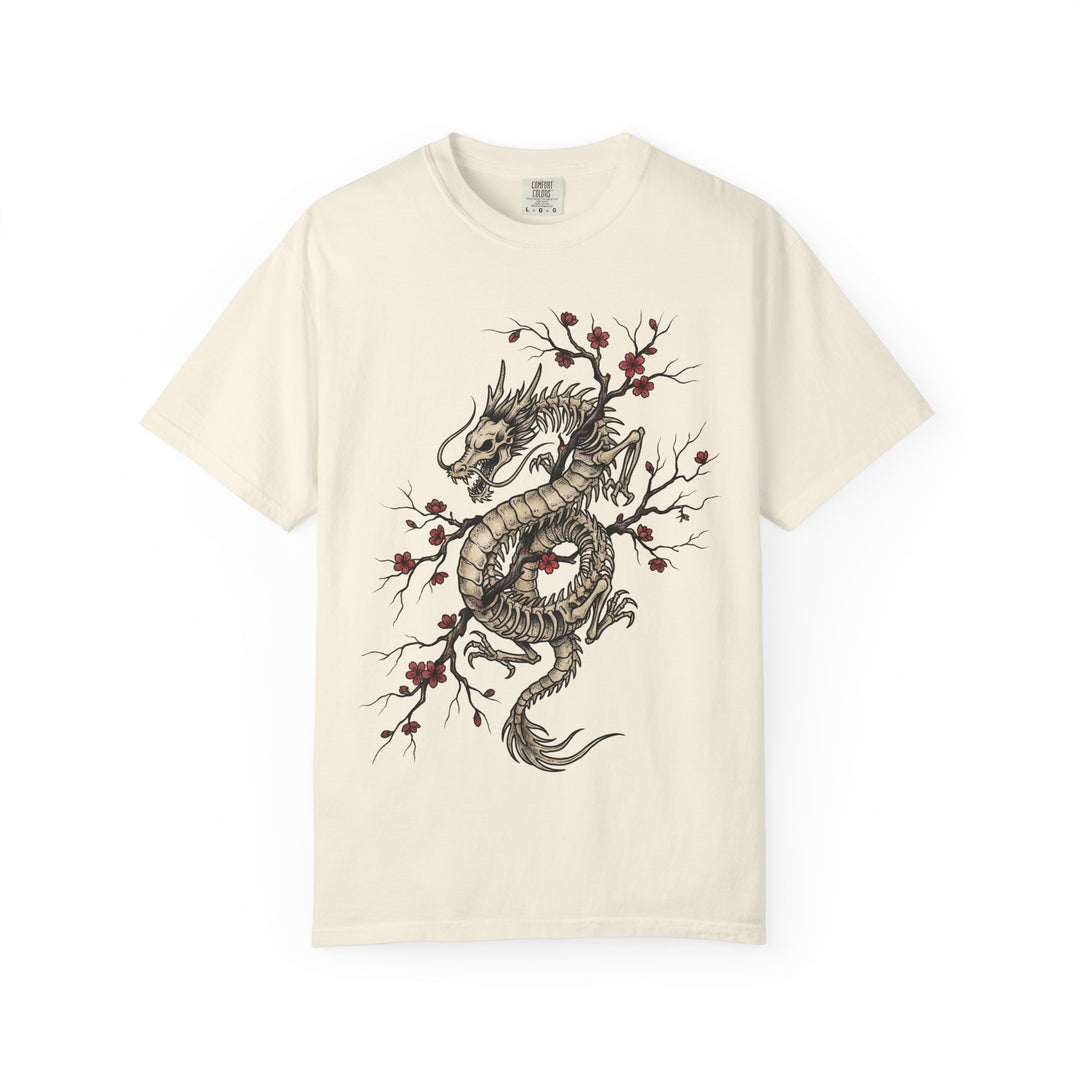 Beast And Blossoms Dragon Tattoo Menss ATOMYK Short Sleeve Tee