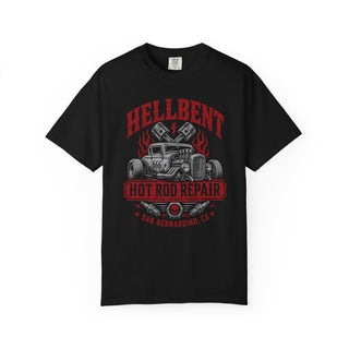 Hot Rod Hellbent Vintage Rat Rod Car Mens WUNDERLAND Heritage Short Sleeve Tee