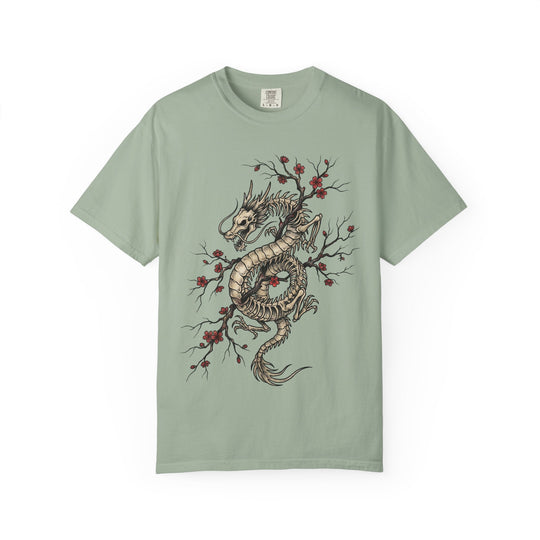 Beast And Blossoms Dragon Tattoo Menss ATOMYK Short Sleeve Tee