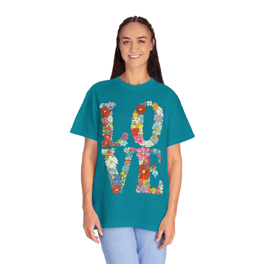 Floral LOVE Letters Womens L&