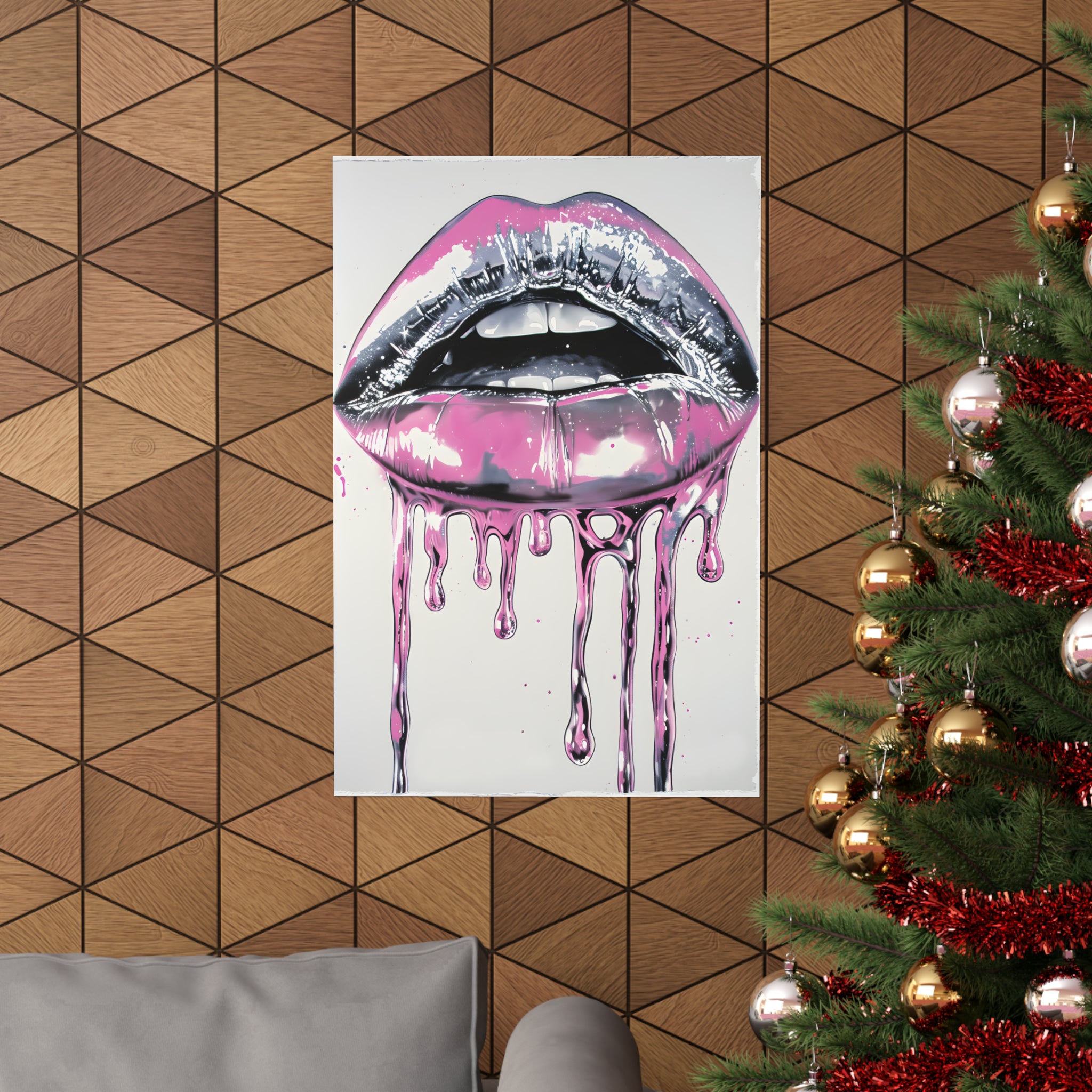 L'Atomique Lips Atomyk POP Premium Matte Vertical Poster