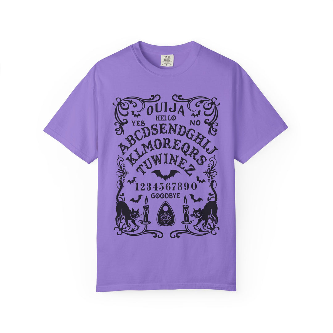 Spirit Board Message From Beyond Womens WUNDERLAND Backyard Dept Halloween Booteek Short Sleeve Tee