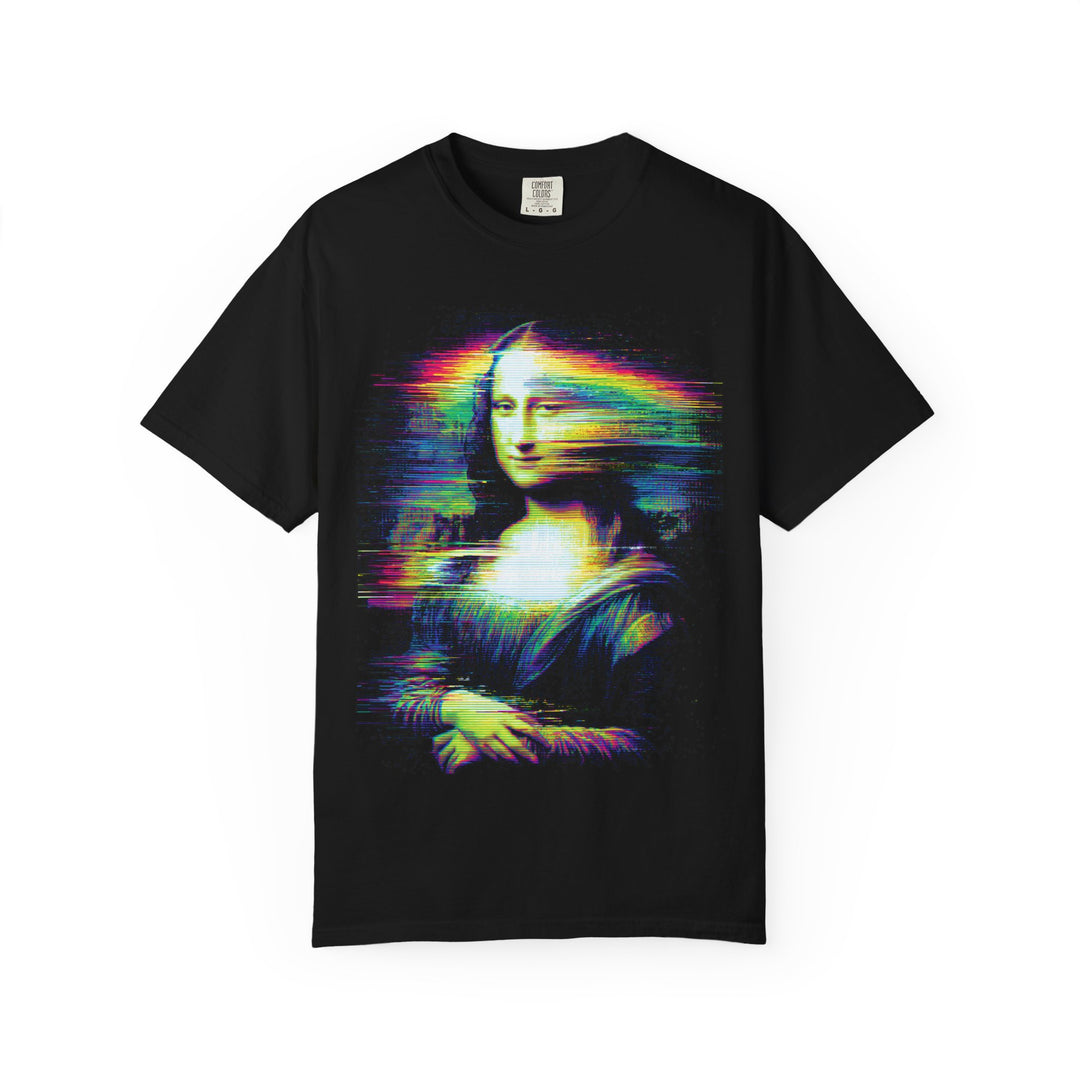 Mona Lisa Glitched Mens ATOMYK Short Sleeve Tee