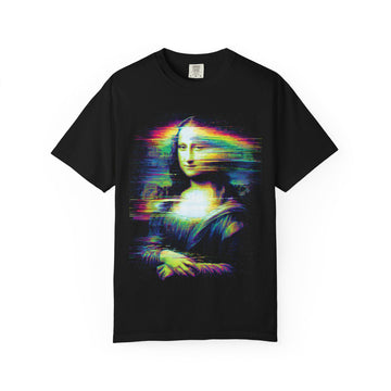 Mona Lisa Glitched Mens ATOMYK Short Sleeve Tee
