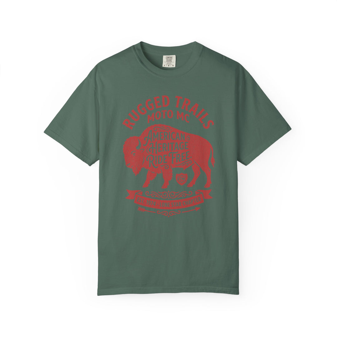Rugged Trail MC Moto Club Mens WUNDERLAND Heritage Short Sleeve Tee