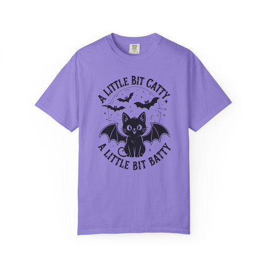 A Little Bit Batty A Little Bit Catty Womens WUNDERLAND Halloween Booteek Short Sleeve Tee
