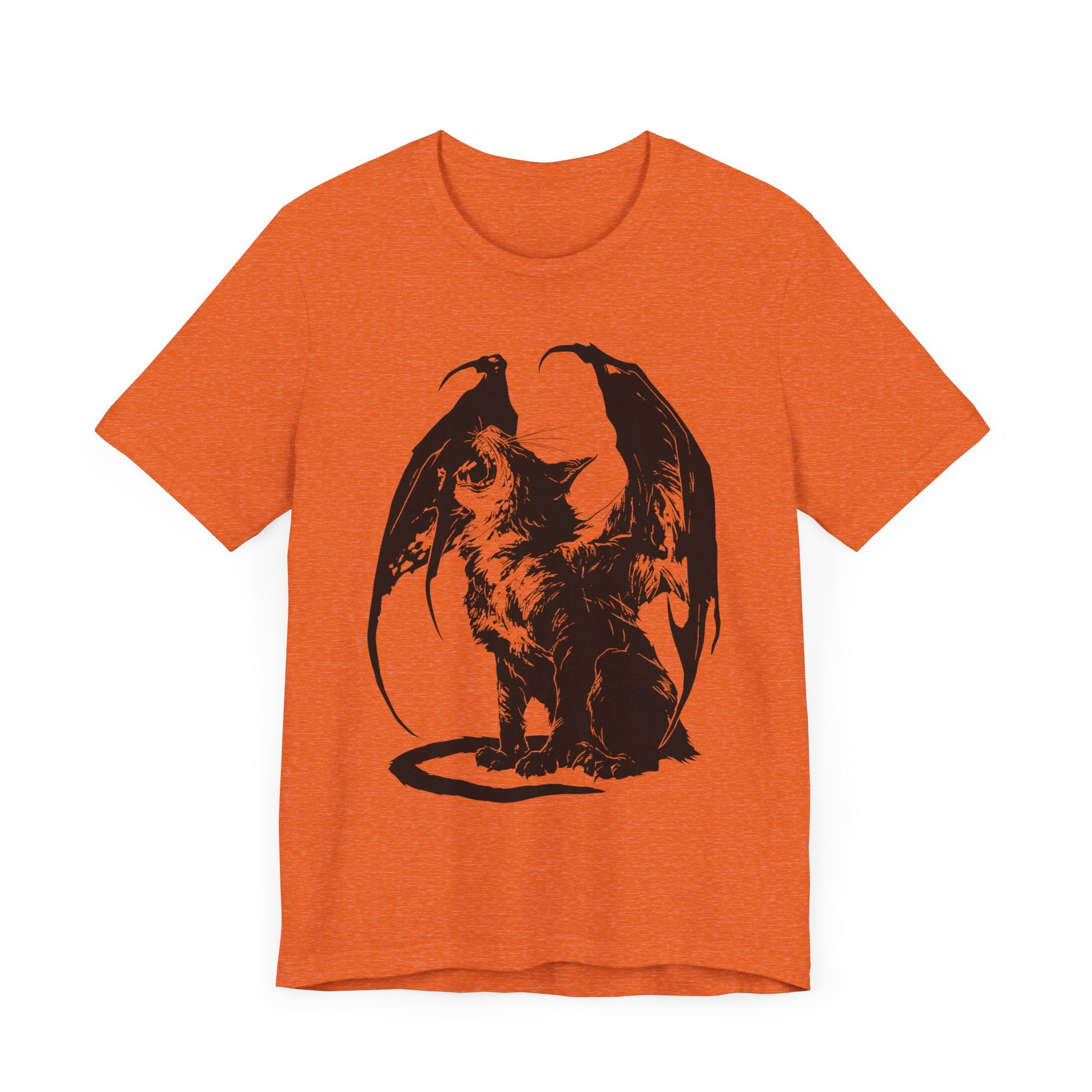 Demon Cat Mens Halloween Booteek Jersey Short Sleeve Tee