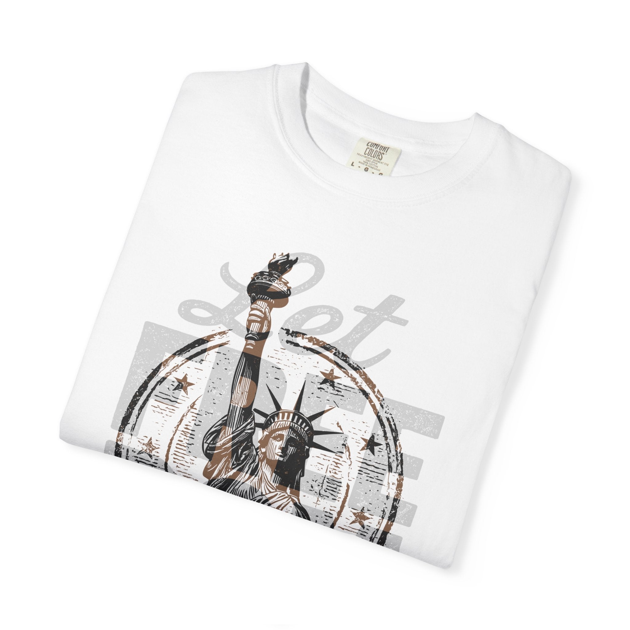 LET FREEDOM RING NYC LIBERTY Mens WUNDERLAND Short Sleeve Tee