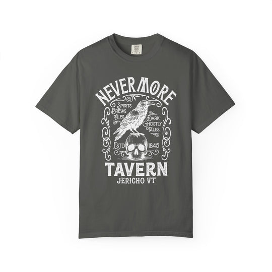 Nevermore Tavern Mens WUNDERLAND Backyard Dept Halloween Booteek Short Sleeve Tee