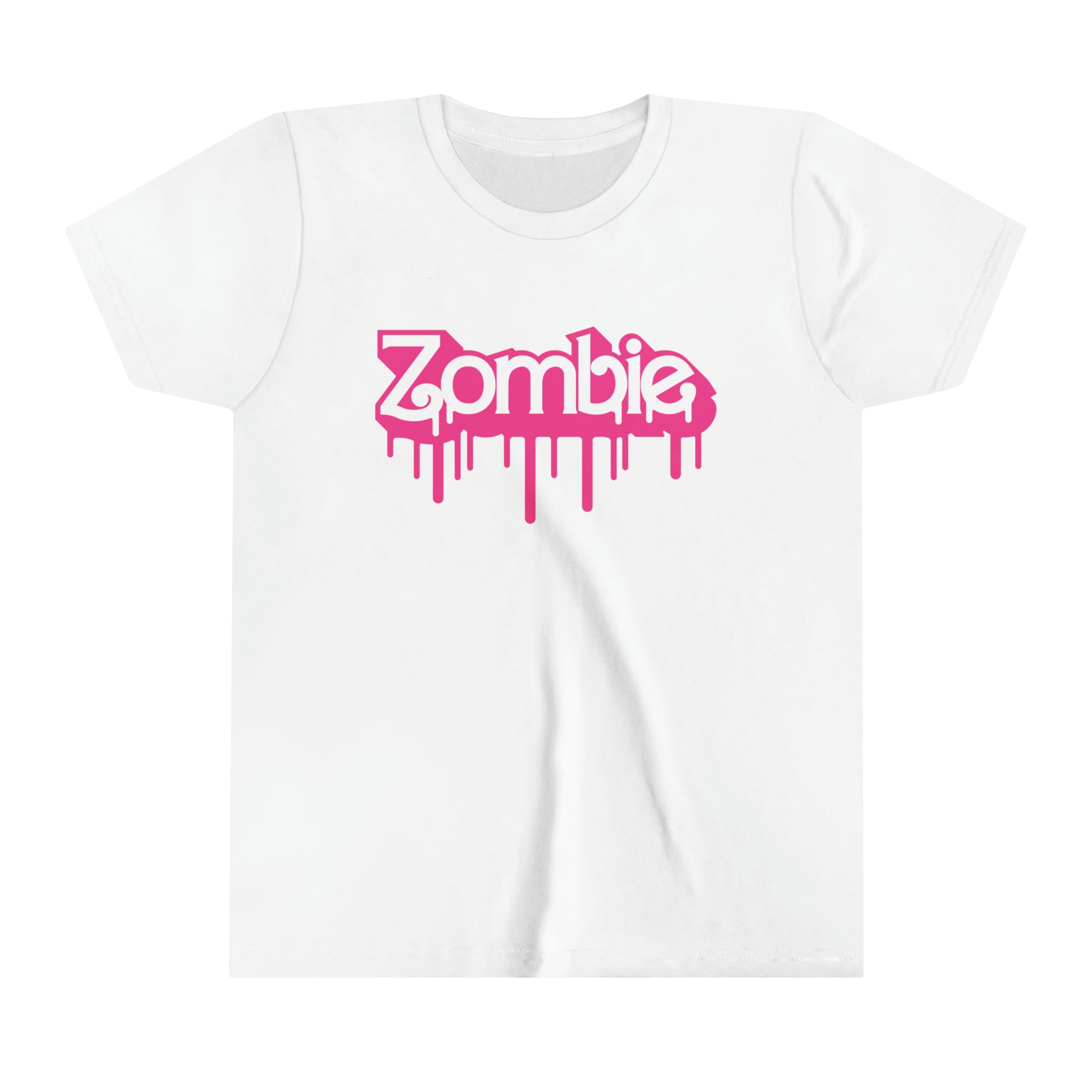 ZOMBIE LOGO Girls Halloween Short Sleeve Tee