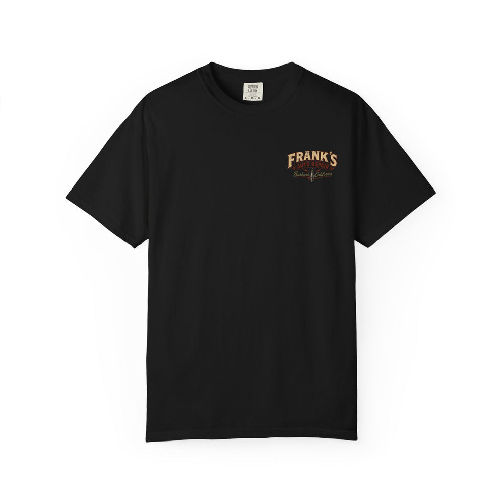 Frank's Auto Repair Vintage Frankenstein Mens WUNDERLAND Halloween Booteek Short Sleeve Tee