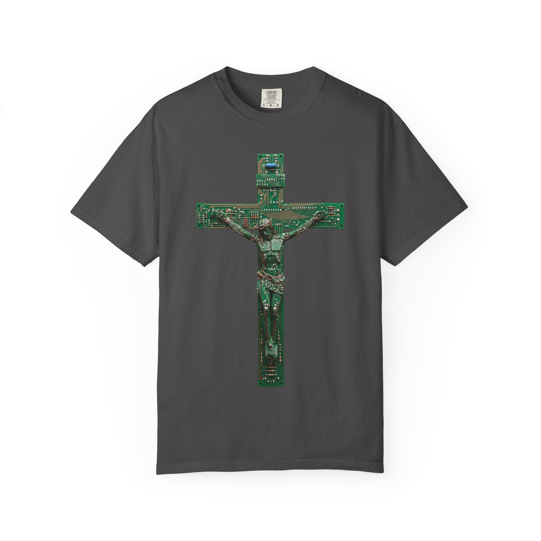 ST16M4TA Divinity Through Circuitry Cross Mens ATOMYK Short Sleeve Tee