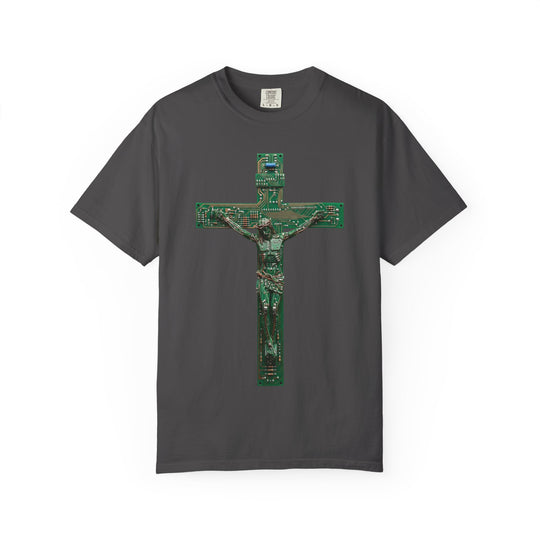ST16M4TA Divinity Through Circuitry Cross Mens ATOMYK Short Sleeve Tee