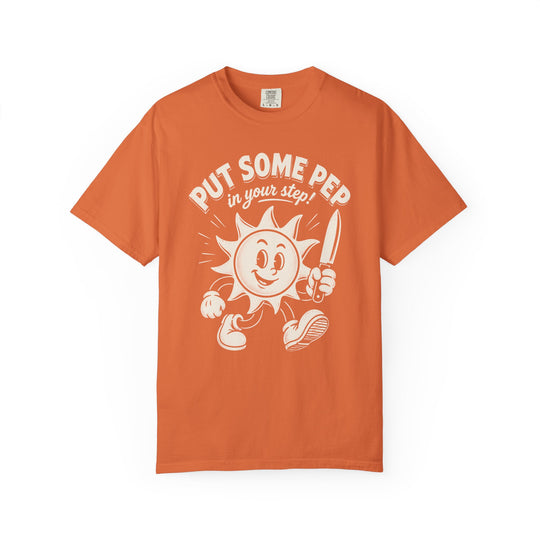 Put Some Pep In Your Step Retro Sun Mens WUNDERLAND Halloween Booteek Short Sleeve Tee
