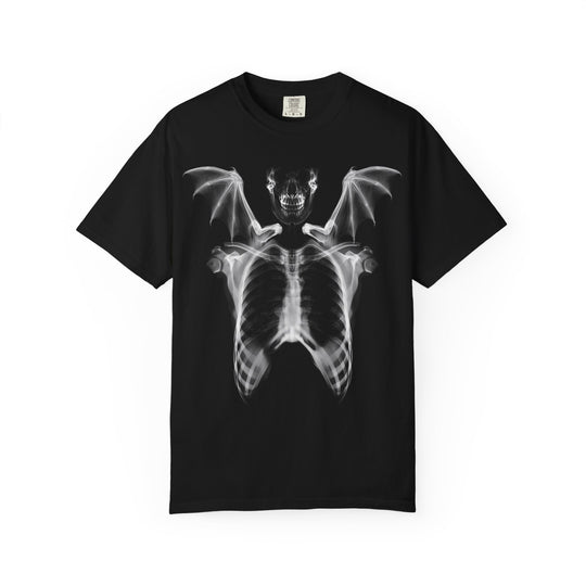 Bat Skeleton Mens WUNDERLAND Halloween Booteek Short Sleeve Tee