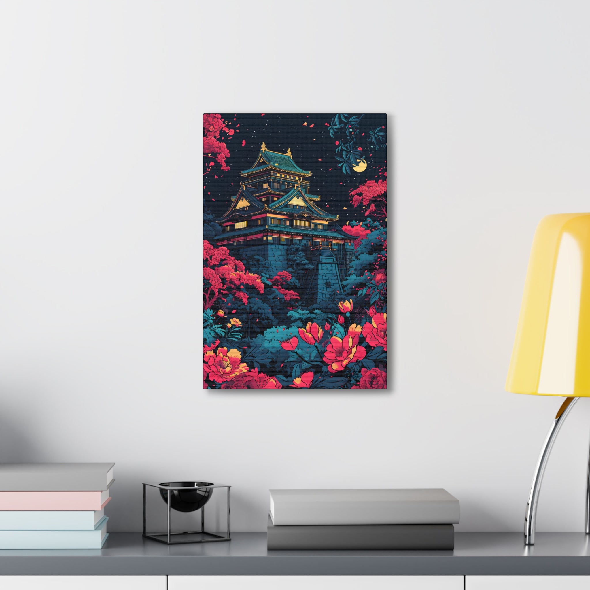 Under the Osaka Moon Canvas Print