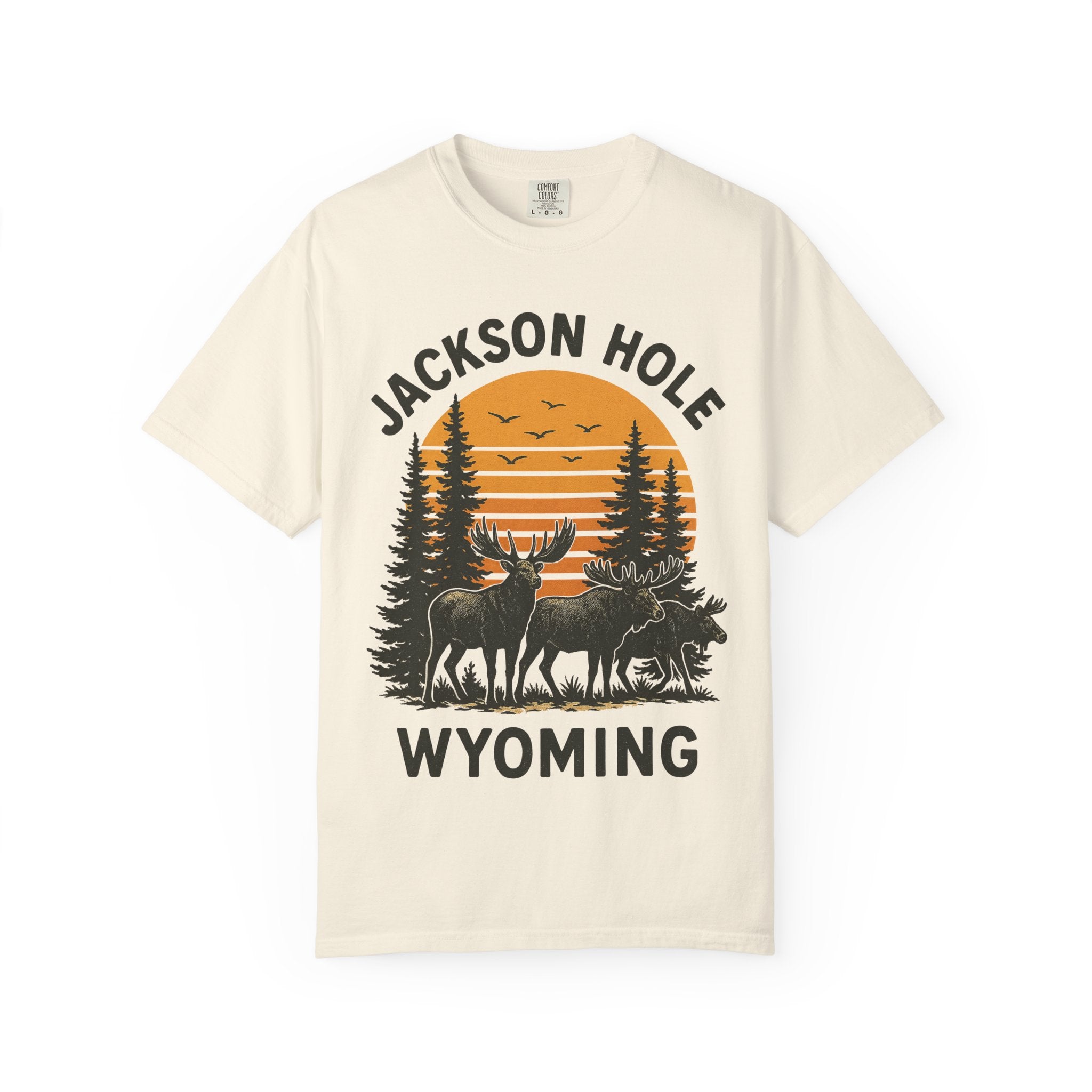 JACKSON HOLE WYOMING DEERS Mens WUNDERLAND Short Sleeve Tee