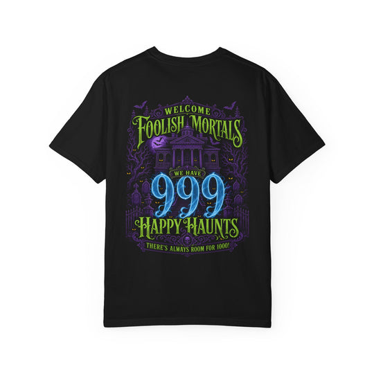 999 Happy Haunts Womens WUNDERLAND Halloween Booteek Short Sleeve Tee