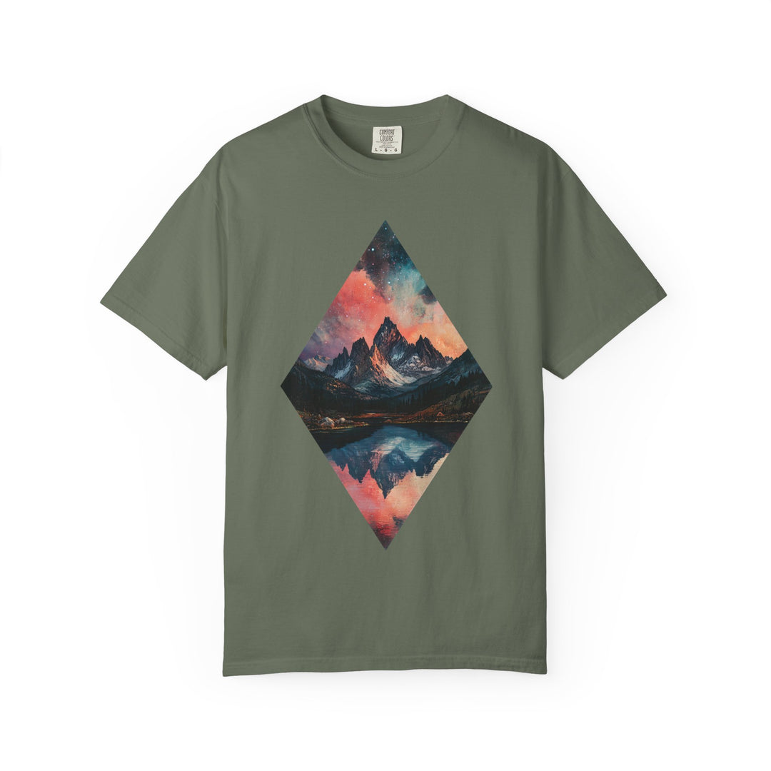 Diamond Mountain Landscape Mens WUNDERLAND Vibes Short Sleeve Tee