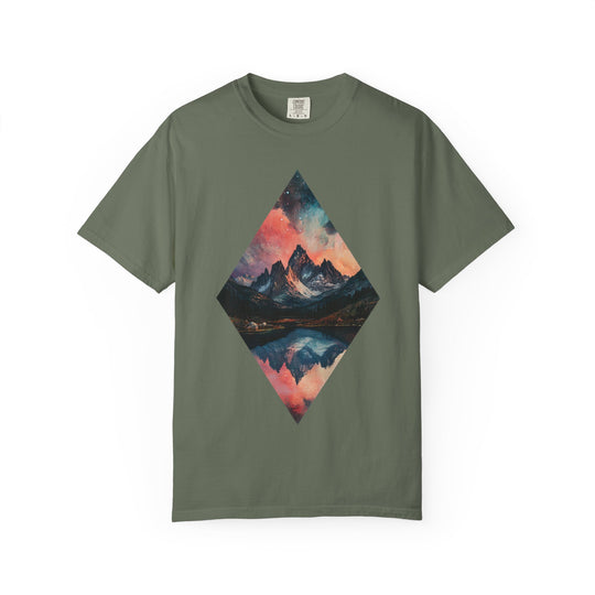 Diamond Mountain Landscape Mens WUNDERLAND Vibes Short Sleeve Tee