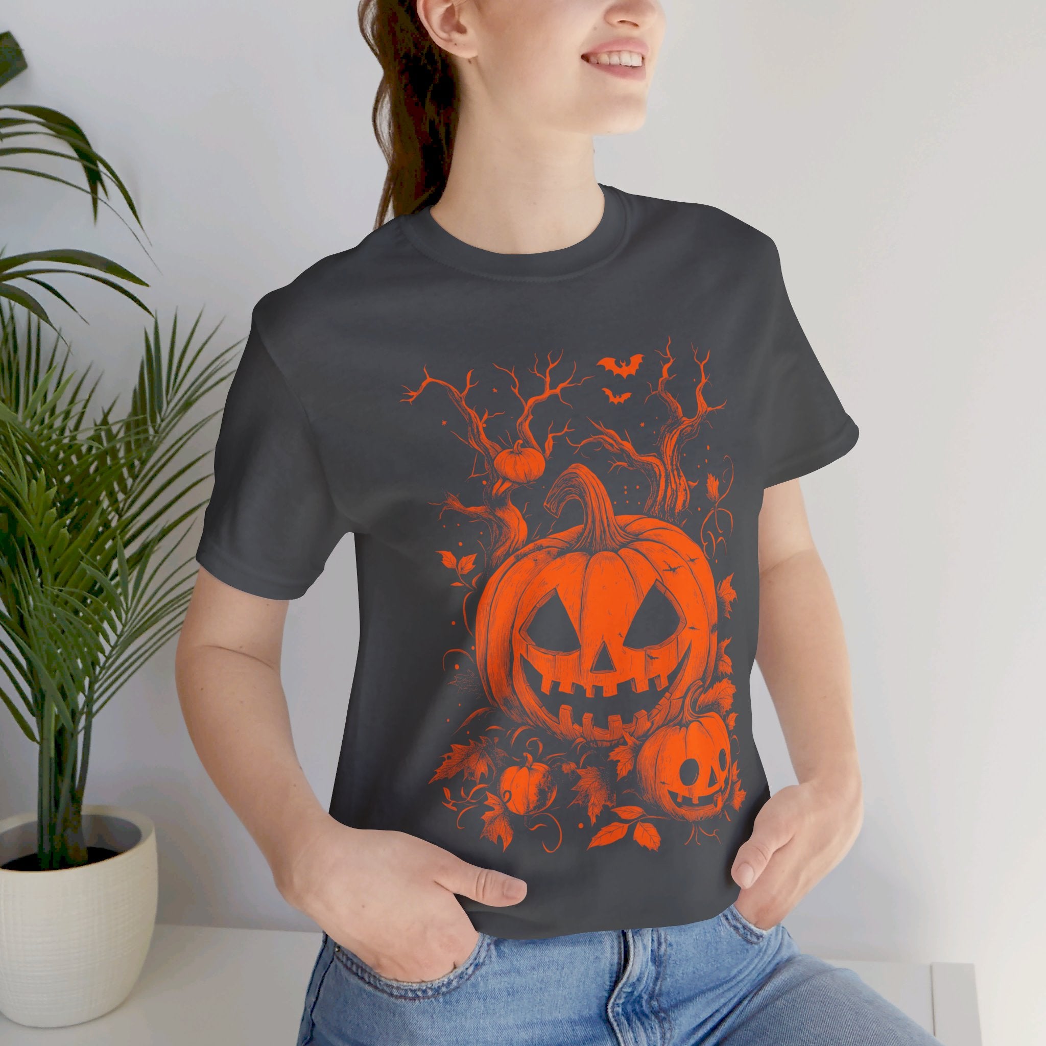 Pumpkin Patch Womens Halloween Booteek Jersey Short Sleeve Tee