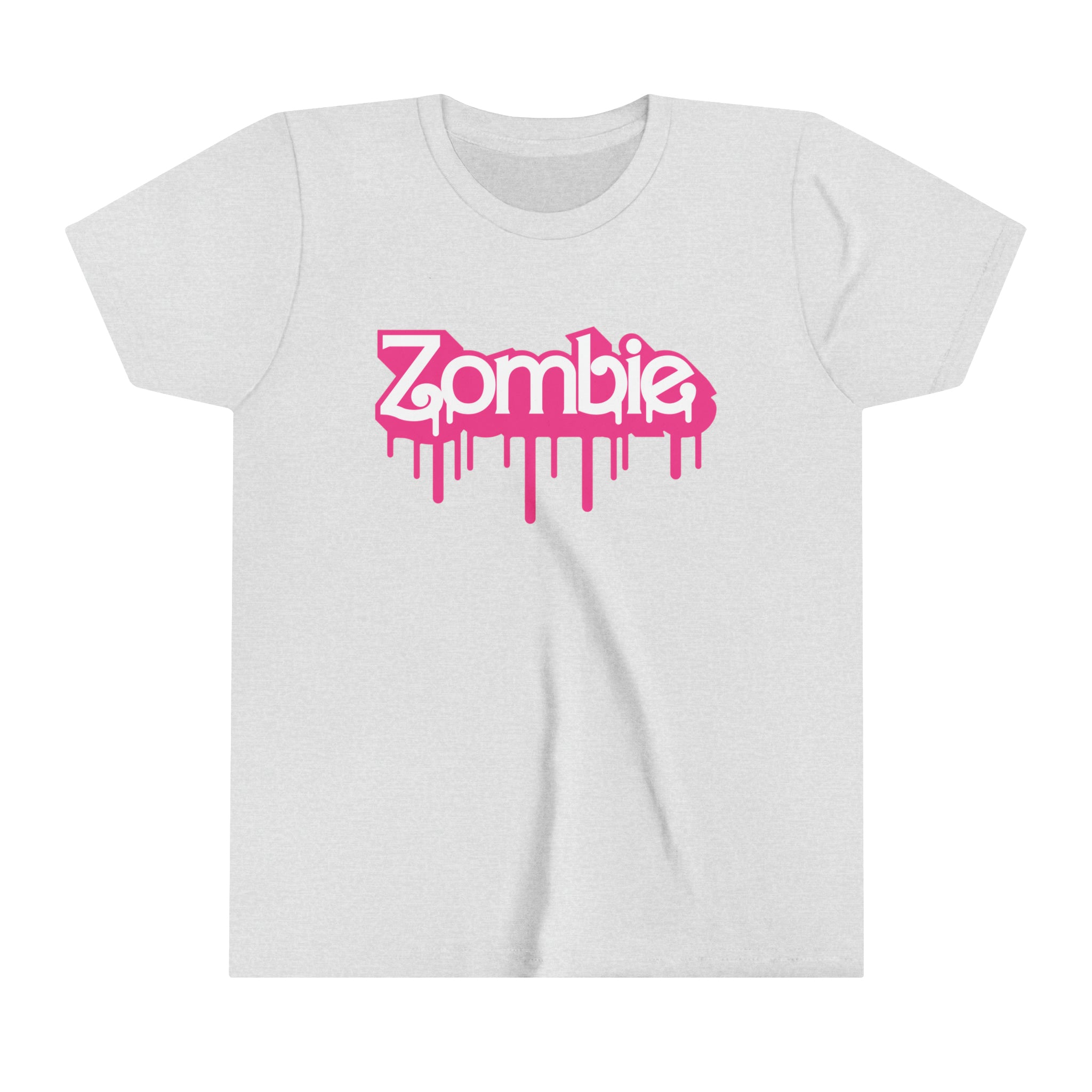 ZOMBIE LOGO Girls Halloween Short Sleeve Tee