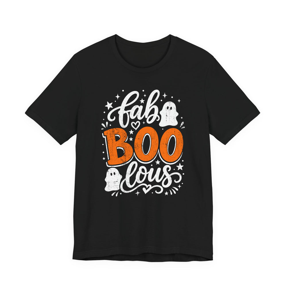 Fab BOOlous Ghosts Script Women's Halloween Classic Fit Tee