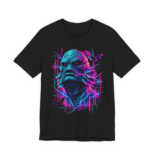 The Creature Retro Vaporwave Horror Men&