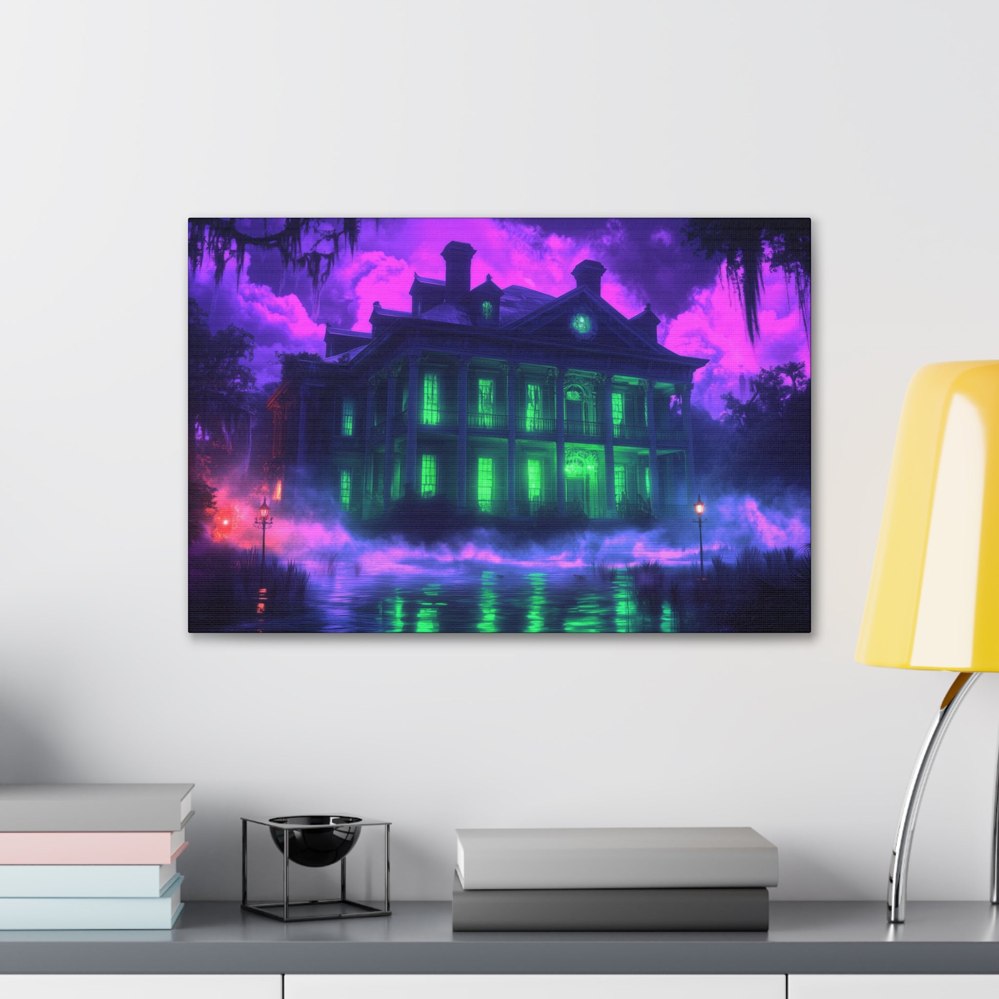 The Haunted Mansion Of The Bayou Canvas Print