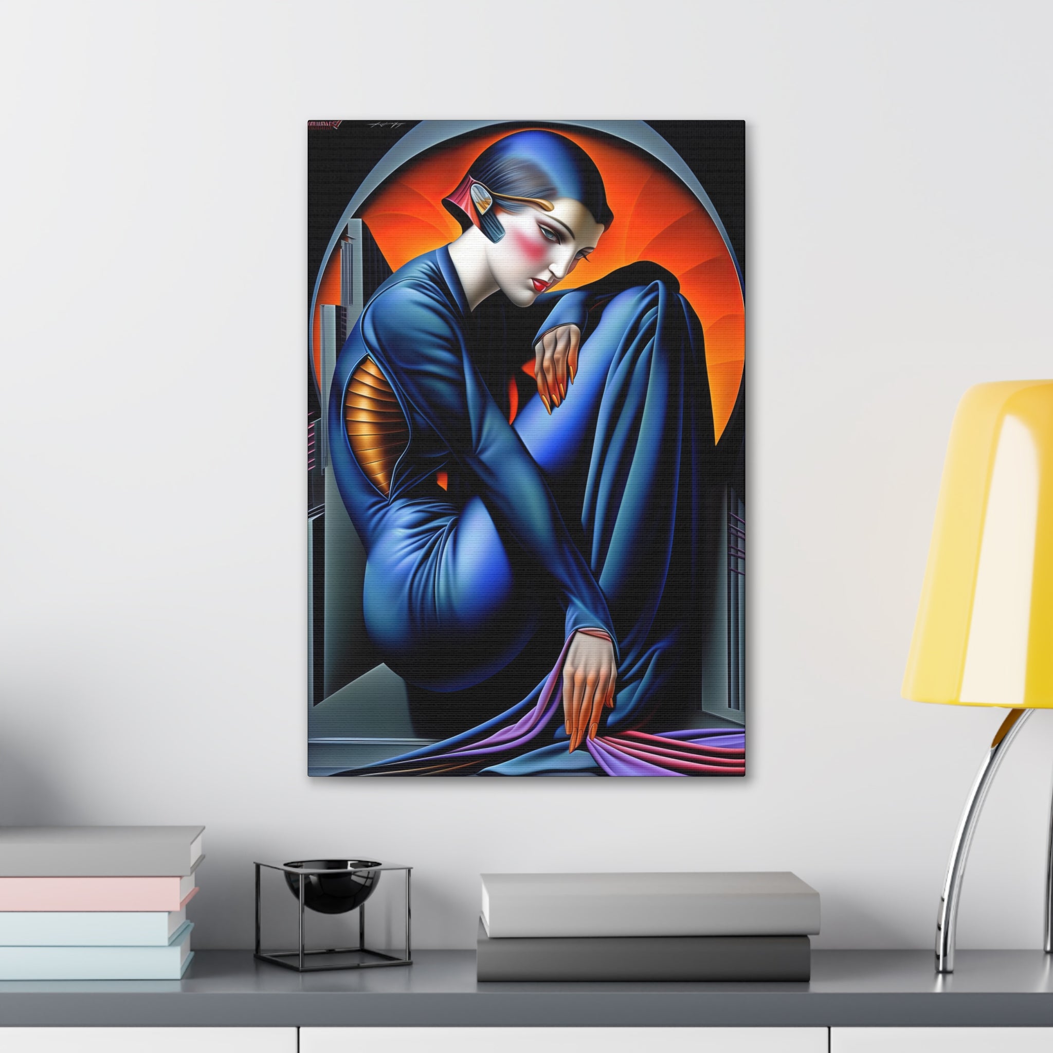 Future Deco Fashionista Canvas Print