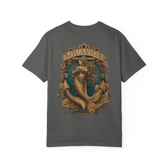 Mermaid Crest Mens AQUA VIDA Short Sleeve Tee