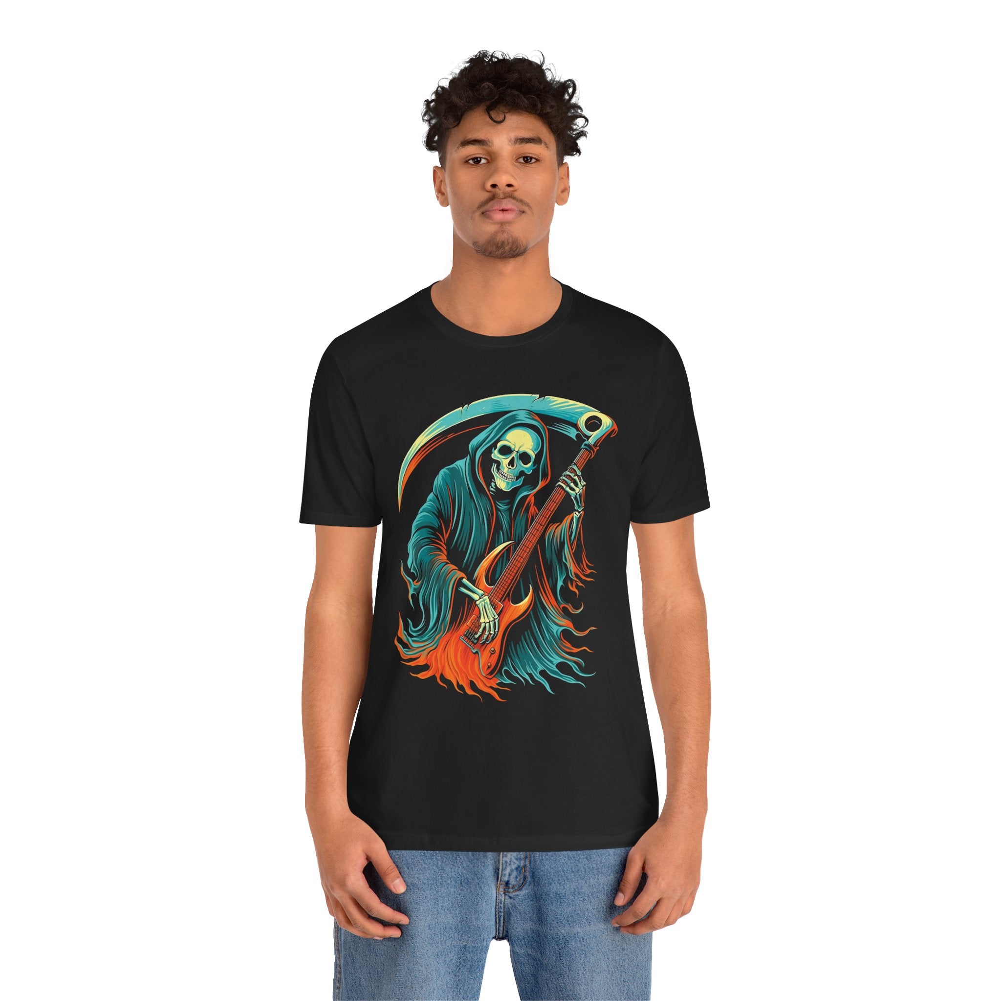 Reaper Rock Mens Halloween Booteek Jersey Short Sleeve Tee