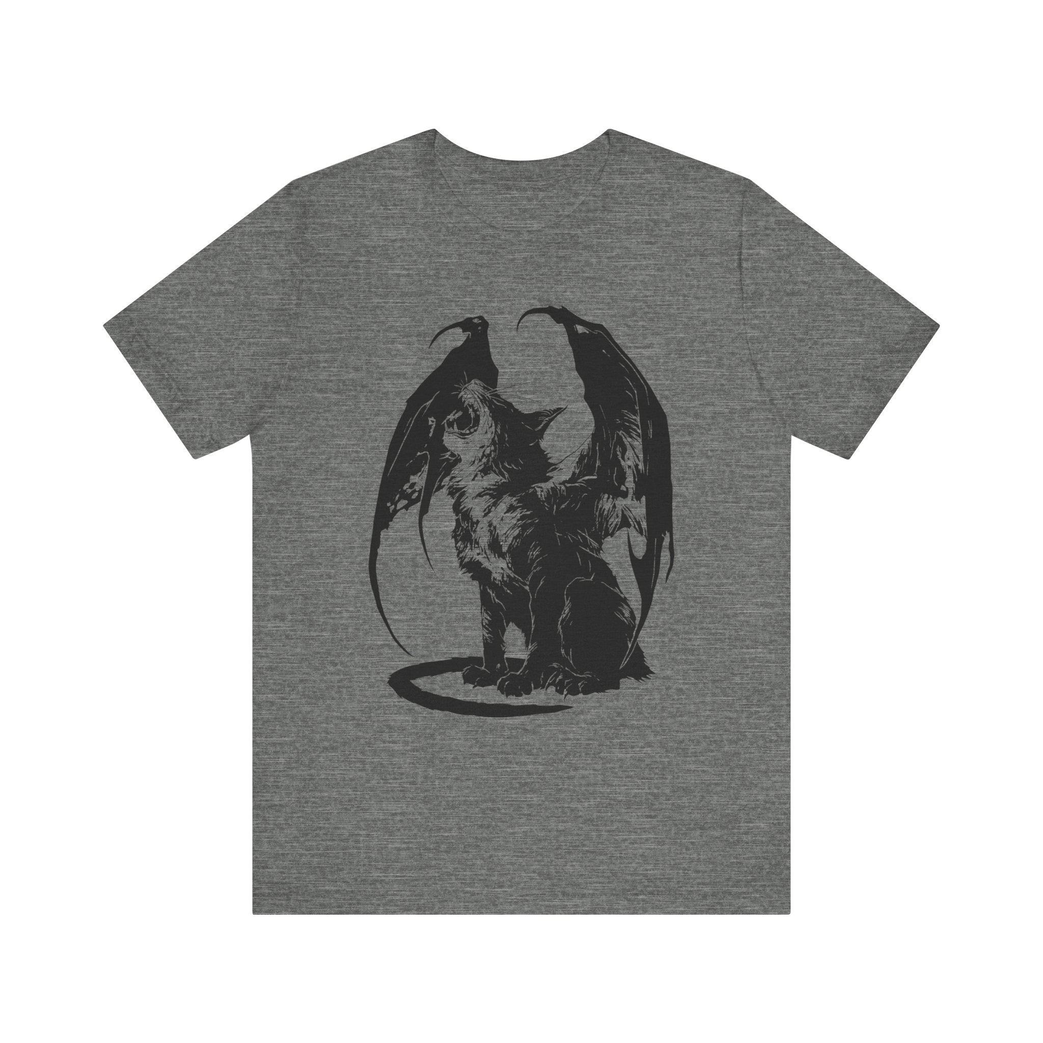 Demon Cat Mens Halloween Booteek Jersey Short Sleeve Tee