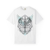 Mermaids Crest Winged Anchor Mens AQUA VIDA Short Sleeve Tee