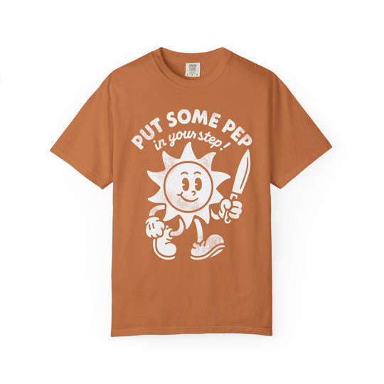 Put Some Pep In Your Step Mens WUNDERLAND Backyard Dept Halloween Booteek Short Sleeve Tee