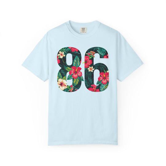 86 Floral Number Tropical Hibiscus Mens WUNDERLAND Heritage Short Sleeve Tee