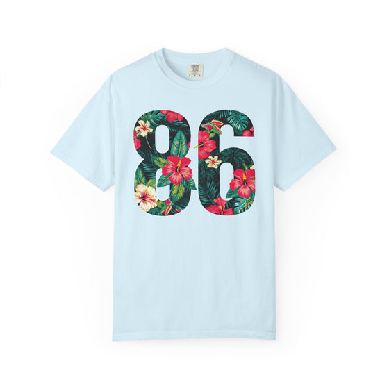 86 Floral Number Tropical Hibiscus Mens WUNDERLAND Heritage Short Sleeve Tee