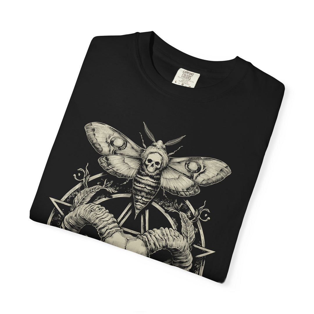 Occult Mystic Pentagram Ram Skull Mens WUNDERLAND Halloween Booteek Short Sleeve Tee