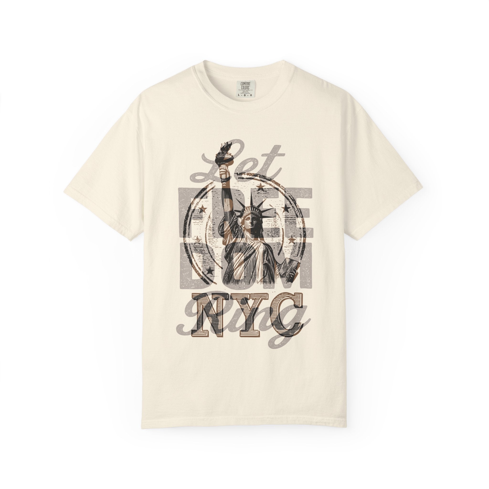 LET FREEDOM RING NYC LIBERTY Mens WUNDERLAND Short Sleeve Tee