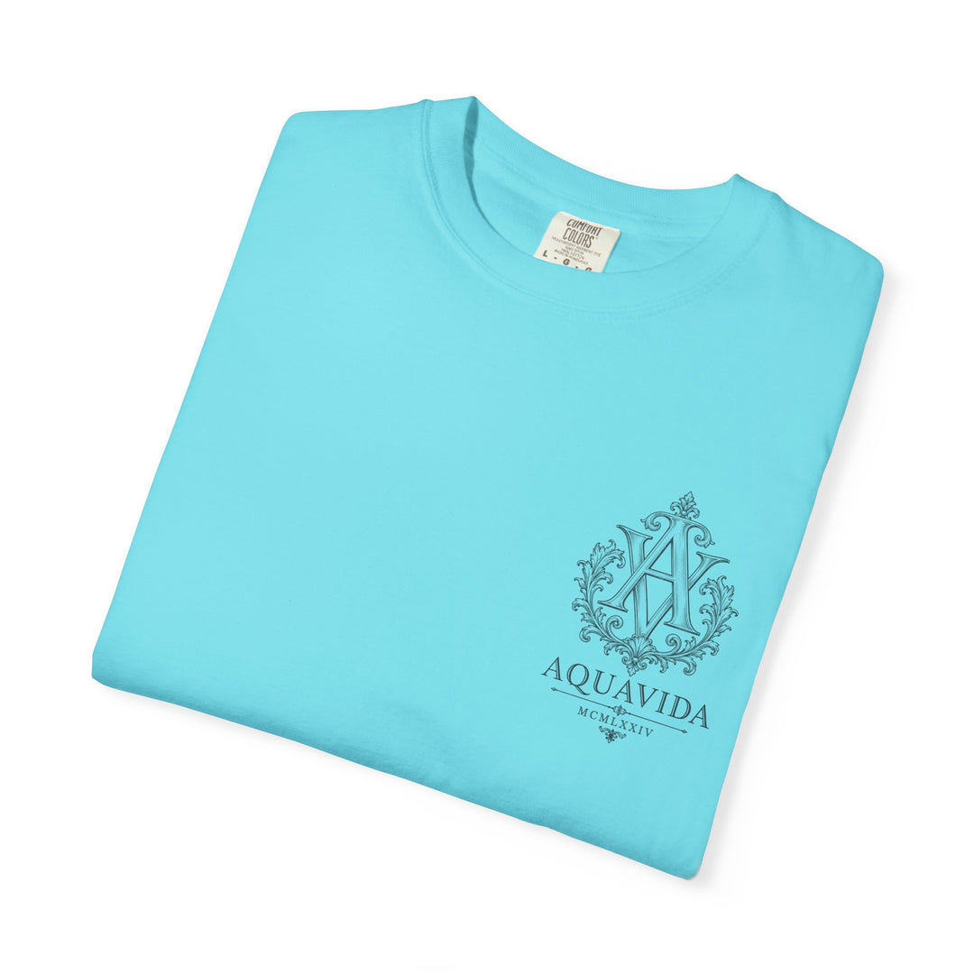Eagle Anchor Logo Mens AQUA VIDA Short Sleeve Tee