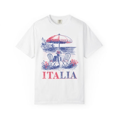 Italia Summer Holiday Womens L'Atomique Relaxed Fit Comfort Colors Graphic Tee