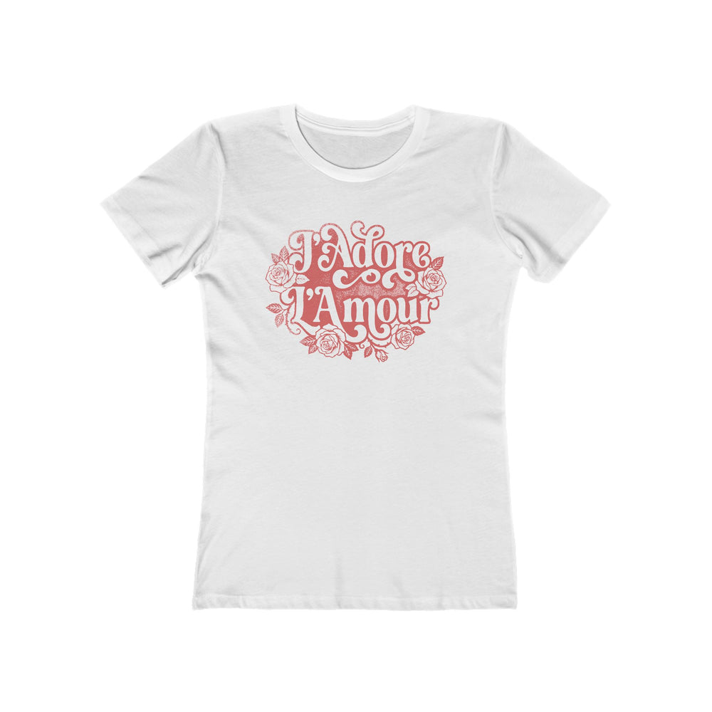 J'Adore L'Amour Womens L'Atomique Boyfriend Graphic Tee